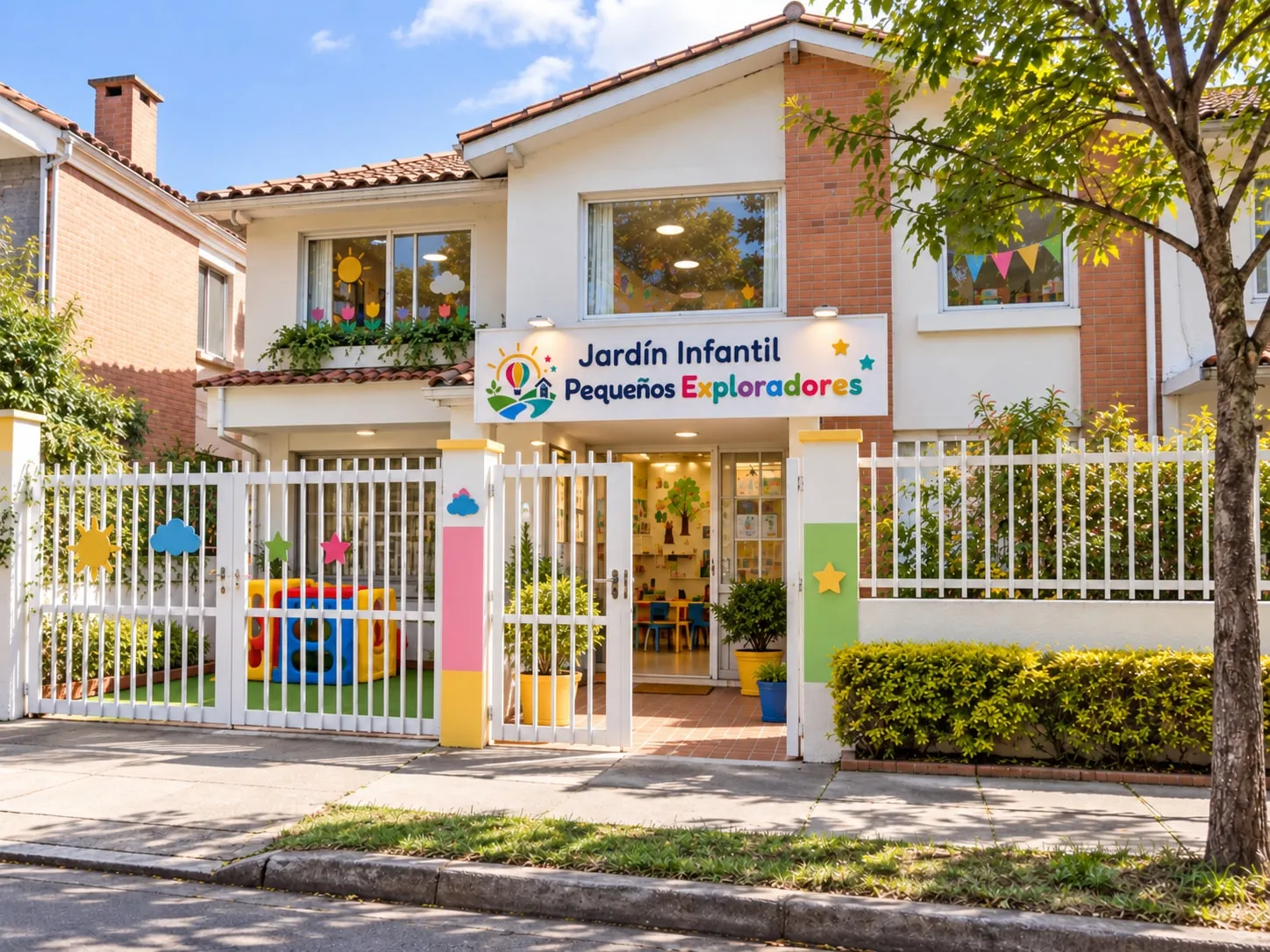 Fachada de la sede del jardín